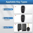 thumbnail image 2 of for Subaru Key Fob Cover with Keychain, Leather Full Protection Key Case Shell Compatible with Ascent BRZ Crosstrek Forester Impreza Legacy Outback WRX ST, 2 of 7