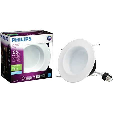 Philips 5 In. Retrofit IC/Non-IC Rated White LED Recessed Light Kit  Daylight