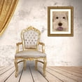 thumbnail image 3 of Fab Funky 15x18 Gold Ornate Wood Framed with Double Matting Museum Art Print Titled - Labradoodle Big Dog, 3 of 4