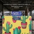 thumbnail image 3 of Bathroom Scale, Highly Accurate Digital Body Scale,Precisely Measures Weight up to 400 lbs-Cute Cacti In Pots, 3 of 4