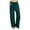1-Dark Green, variant on Women Plus Size Linen Palazzo Pants Summer Loose Straight Leg Casual Long Pant Elastic Waisted Solid Color Trousers with Pockets Comfortable Versatile Daily Wear 1-Brown XXXL