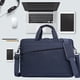 thumbnail image 4 of Mochila para laptop de 15.6 pulgadas de color azul oscuro, tela repelente al agua, para hombres, maletín de negocios casual o escolar, maletín de negocios, 4 of 7