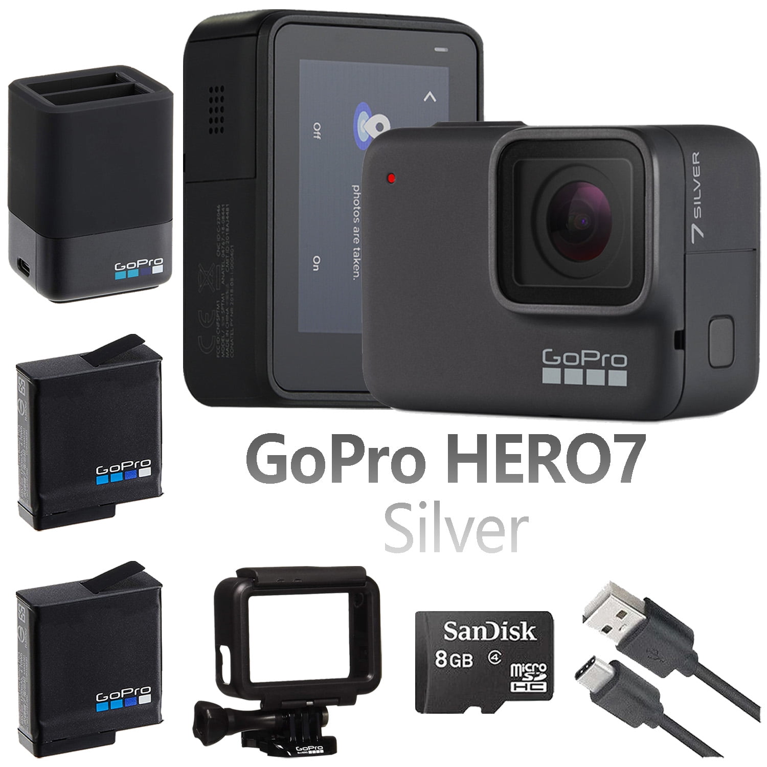 GoPro hero7 Silver 新品 SDカード付き