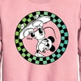 thumbnail image 2 of Disney - Mickey Skateboarding Checkered Circle - Toddler And Youth Crewneck Fleece Sweatshirt, 2 of 4