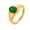 Green, variant on Women's Stainless Steel Simple Classic Elegant Geometric Oval Cut Crystal Stackable Ring Matching Set Wedding Band White Size 6