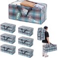thumbnail image 1 of XiHAMA 6 Pack Extra Large Moving Bags with Zippers & Carrying Handles Backpack Straps, Heavy-Duty Storage Tote for Space Saving & Storage, Alternative to Moving Box, 1 of 6