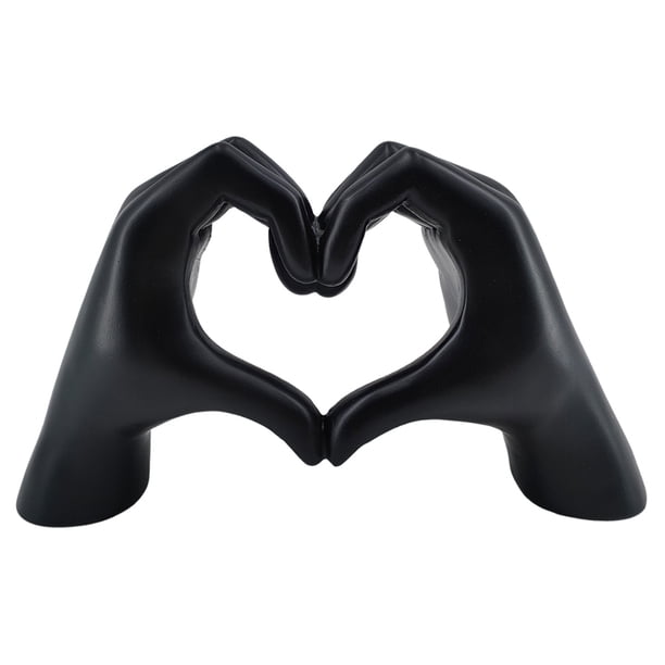 Escultura Arte Moderno Estatua Dedo Amor Mesa Estantería Estética