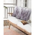 thumbnail image 5 of Waterproof Outdoor Throw Pillows with Inserts 16"x16" Set of 2, Purple Vintage Soft Decorative Pillowcases for Couch Bedroom, Striped Painting Retro Abstract Art Pillow Covers for Sofa Living Room, 5 of 6
