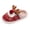 Red, variant on Gubotare Christmas House Shoes Girls Faux Fur Bunny Scuff Slippers Size 7 (Yellow,7)