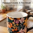 thumbnail image 4 of Topadorn Ceramic Mugs Porcelain Latte Tea Cup Coffee Mug with Gift Box,17oz. Flowers, 4 of 8