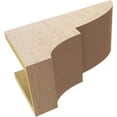 thumbnail image 6 of 7"W x 14"D x 7"H Wide Ridgewood Rough Cedar Woodgrain TimberThane Corbel, Primed Tan, 6 of 6