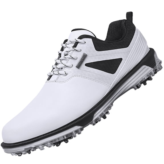ULTIANT Men's Golf Shoes Fixed Nailless Sole Waterproof Lightweight No-Slip Walking shoes Size7.5-14