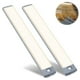 thumbnail image 2 of Paquete de 2 luces LED magnéticas ultradelgadas con sensor de movimiento para debajo del gabinete, para cocina, cajón, escaleras y pasillo, 2 of 8