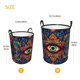 thumbnail image 3 of Fotbe Vibrant Psychedelic Eye Cesto de Ropa con Asas, Cesto Impermeable de Gran Capacidad, Bolsa de Lavado para Dormitorio, Cesto de Ropa con Ruedas y Asas-Small, 3 of 6