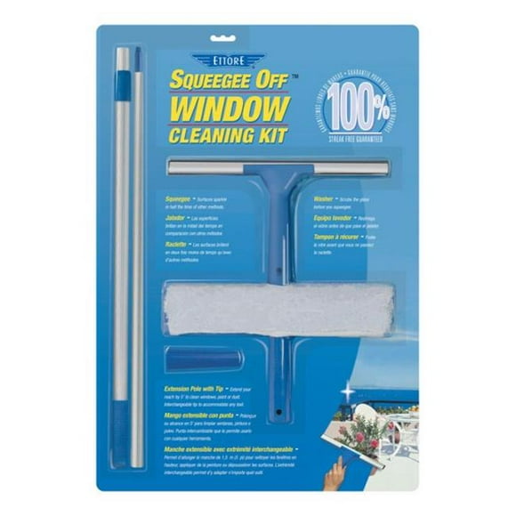 Ettore 17050 12 in. Squgee Kit with 5 in. Pole