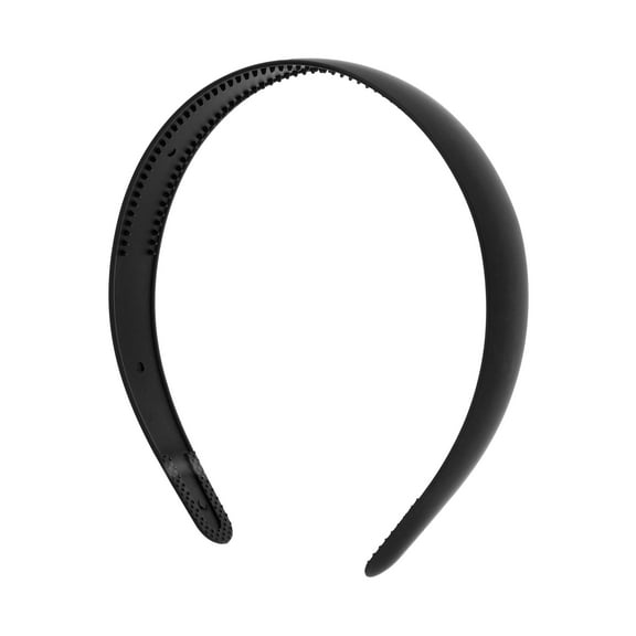 Unique Bargains  Classic Frosted Wide-Brimmed Headband for Women for Girls 4.72" ID 1 Pc Black