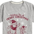 thumbnail image 3 of Disney Winnie The Pooh - Pooh & Piglet Wishing for a Merry Christmas - Toddler & Youth Short Sleeve Graphic T-Shirt, 3 of 5