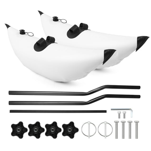 Kayak PVC Inflatable Outrigger Float with Sidekick Arms Rod Kayak Boat Fishing Standing Float Stabilizer System Kit
