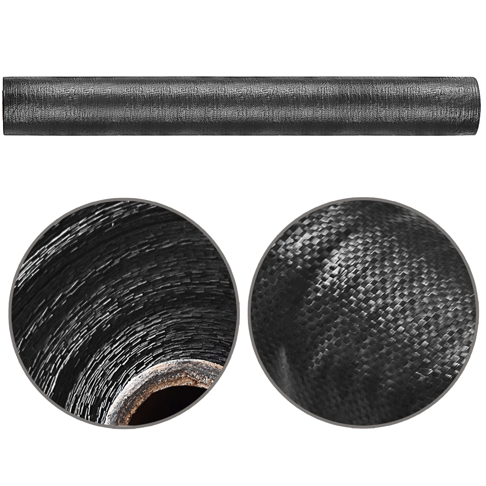 hostic Garden Weed Barrier Fabric Multi Length 3x300 FT Heavy Duty Landscape Weed Blocking Plastic Roll Cloth Water Permeable