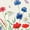 Flowers D, variant on REGALWOVEN Farmhouse Placemats Set of 6 Linen Placemats for Dining Table Decor Indoor Outdoor Washable Kitchen Table Mat Wipe Clean Green 18*12in