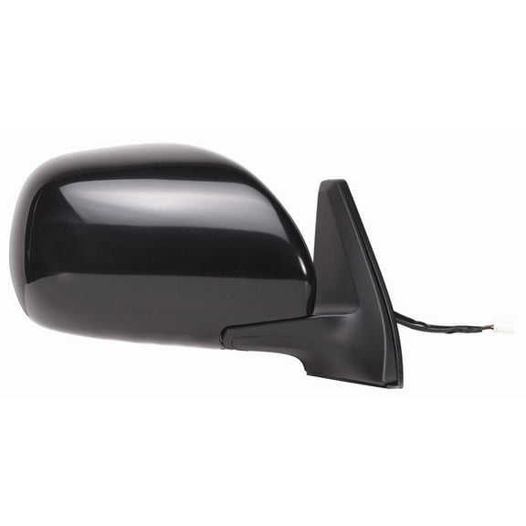 70105T - Fit System Passenger Side Mirror for 03-09 Toyota 4runner, black, foldaway, Heated Power