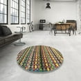 thumbnail image 4 of Ahgly Company Machine Washable Indoor Rectangle Contemporary Chestnut Brown Area Rugs, 2' x 3', 4 of 7