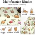 thumbnail image 6 of SKT T1 Boba Bubble Tea Blanket Kawaii Smiled Drinks with Tapioca Pearls Throw Blanket for Kids Girls, Ice Milk Tea Cozy Flannel Blanket Warm Soft Cozy Fluffy Sofa Plush Fleece Blanket 80"x60", 6 of 6