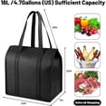thumbnail image 3 of Insulated Grocery Bags with Zippered top Frozen  Shopping Groceries Travel Insulated Tote Cooler Thermal Bags, 3 of 6
