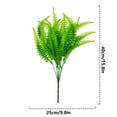 thumbnail image 2 of PDNRPSP 15.8" Ferns Artificial Bush Plants, 1 Pcs Fake Fern Outdoors Artificial Boston Ferns Faux Fern Stems Indoor for Outdoors Home Decor, 2 of 2