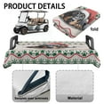 thumbnail image 6 of Yuyamidu Xmas Dachshund Paw Golf Cart Seat Covers Winter Warm Golf Cart Seat Towel Blanket Fits in Club Car Other 2-Seat Golf Carts Christmas Decoration, 6 of 8