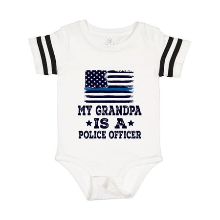 

Inktastic Grandpa Police Officer Law Enforcement Gift Baby Boy or Baby Girl Bodysuit