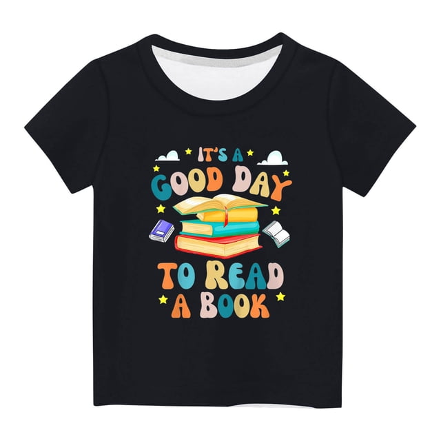 TopLLC Blouses & Chemises à Manches Courtes Col Rond Chemises pour Enfants T-Shirt Graphique à Manches Courtes Top Court Col Rond pour Filles et Garçons de 3 à 14 Ans T-Shirt Tee Girl Blouse