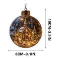 thumbnail image 2 of Glowing Christmas Story Ornament with Warm LED and 3D Mini Holiday Scene Glowing Christmas Story Ornament, 3D Mini Scene, Warm LED Glow, Ready To Hang, Tree And Wreath Decor, 2 of 7