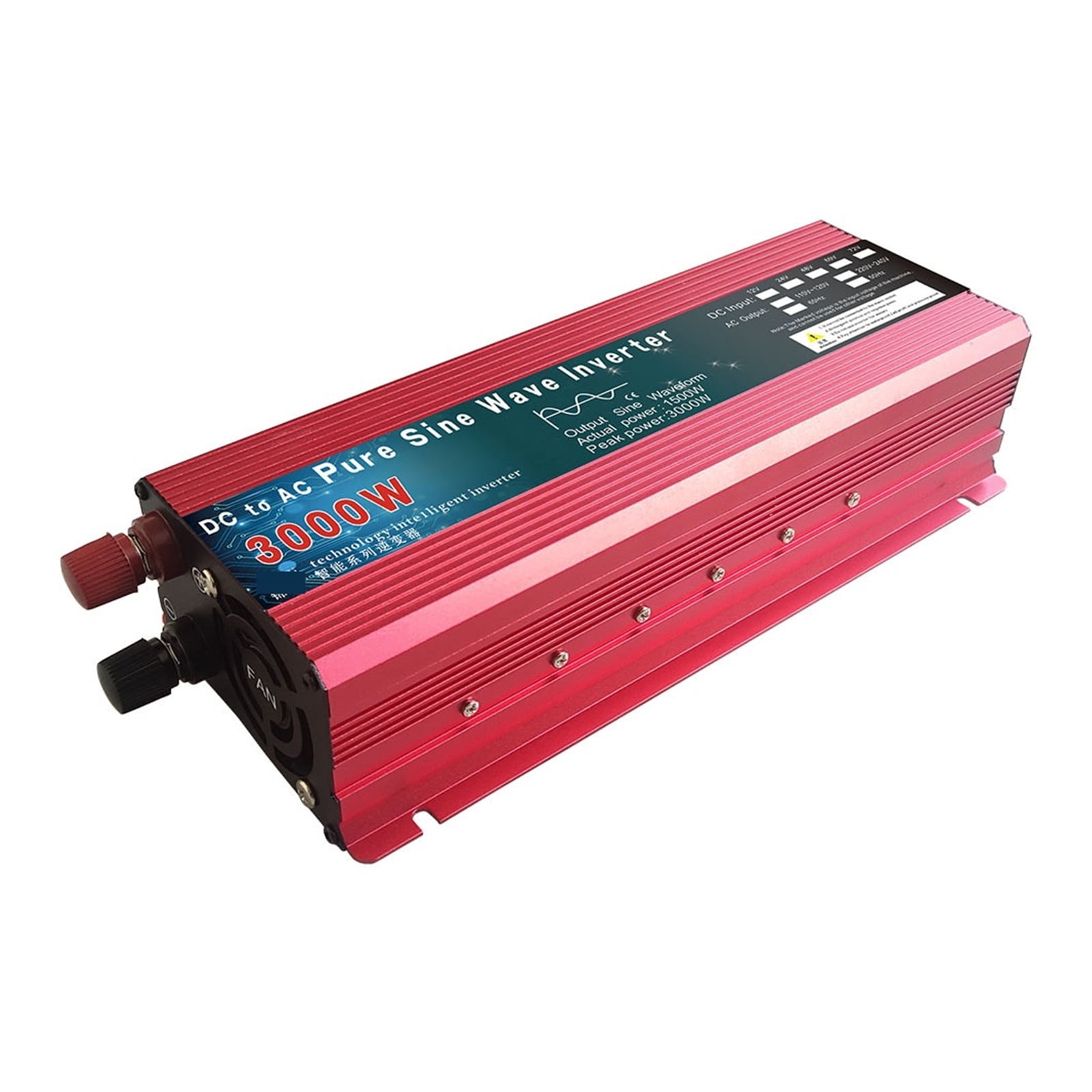 Pure Sine Wave Inverter 12V 24V 220 110 1000W 1600W 2000W 3000W Power Converter Solar 12V To 220 Inverter Transformer LED ,High Conversion Efficiency