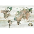 thumbnail image 2 of Isabelle Z 18x13 White Modern Wood Framed Museum Art Print Titled - Map of the World, 2 of 4