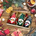 thumbnail image 6 of chaungfeng 9 Pcs Wooden Christmas Gnome Ornaments Set, 3.9 Inch Painted Cute Faceless Old Man Pendants, for Tree Winter Party Holiday Window Scene Layout Wreath Gift, 6 of 7