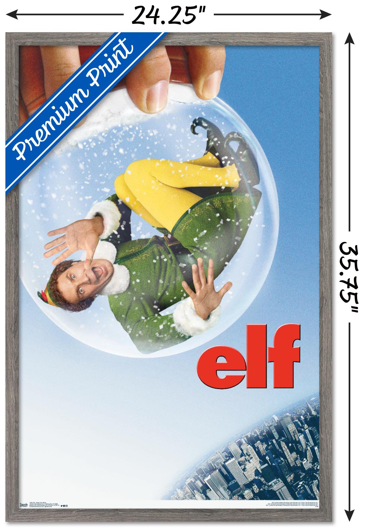 Elf - Snow Globe One Sheet Wall Poster, 22.375" x 34", Framed