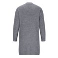 thumbnail image 4 of Lovskoo Long Cardigans for Women Trendy Loose and Cozy Solid Color Versatile Knitted Cardigan Long Sleeve Sweater Jacket Gray, 4 of 8