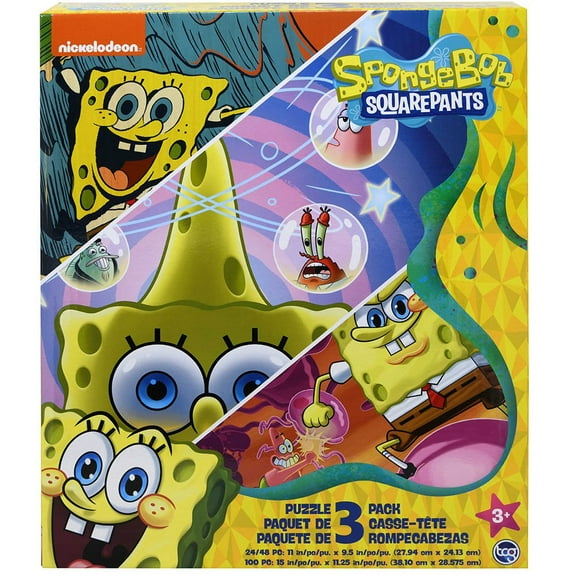 SpongeBob 3pk Puzzles