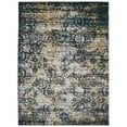 thumbnail image 5 of RUGSOTIC CARPETS MACHINE MADE HEATSET POLYPROPYLENE AREA RUGS - 9'x12', Rectangle Shape, Beige Blue Color, Floral Modern Design, High Pile Machine Made Area Rugs for Living Room, Bed Room (M00006), 5 of 7