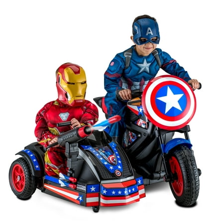 Kid Trax 12-Volt Captain America Motorcycle (Best Motorcycle Rides In America)