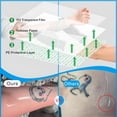 thumbnail image 6 of XIRQI 2026 New 3 Rolls Second Skin Tattoo Cover,Waterproof Tattoo Aftercare Bandage Breathable Tattoo Cover Up Patch Tape Tattoo Film 2",4",6" X 2.2 Yard Tattoo Supplies for Healing Wrap Swimming, 6 of 8
