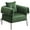 Green, variant on Furniliving Upholstered Accent Chair, Oversized Barrel Armchair with Thicker Seat Cushion and Pillow, Club Chair for Living Room Bedroom Makeup Room, Green