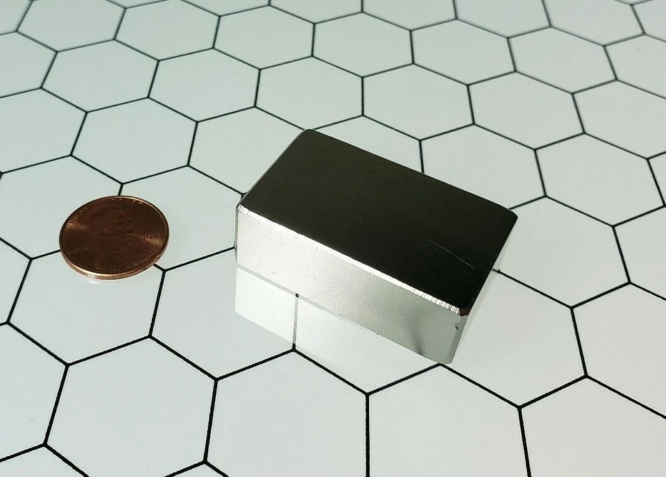 Neodymium N52 Block Magnet Rare Earth Super Strong 40Mm X 25Mm