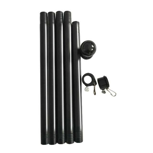 CSChome Flag Holder Flagpole Ring: 360 Degree Rotation, Adjustable Length, Strong Load Bearing Home Decoration Flag Holder