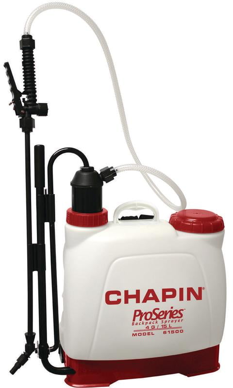 CHAPIN Backpack Sprayer,80 psi,4 gal.,Poly 61500 by Chapin Sprayers