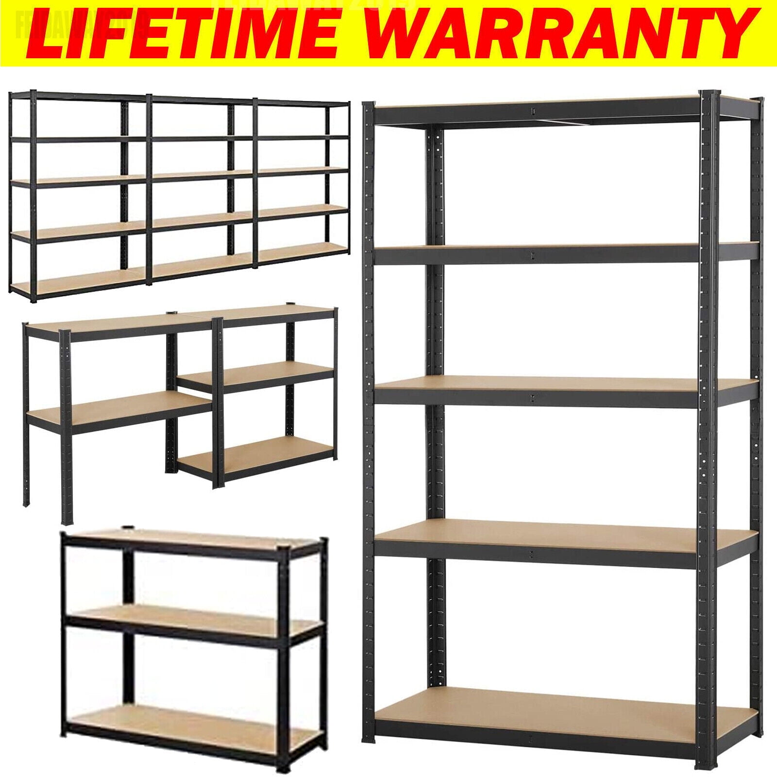 Bowoshen 5Tier Heavy Duty Storage Shelves,Garage Shelving Units And