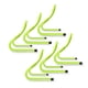 thumbnail image 2 of Sonducket Paquete de 6 vallas de velocidad, ayudas de entrenamiento ajustables plegables, vallas de plástico reutilizables para interiores y exteriores, Ropa Deportiva, Zapatos Sonducket OD022119-00, 2 of 6