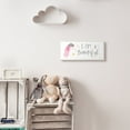 thumbnail image 2 of The Kids Room by Stupell I Am Beautiful Word Kids Nursery Unicorn Pink Watercolor Design Wall Plaque Art by Jenaya Jackson, 2 of 6