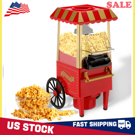 16 Hot Nostalgia Popcorn Maker Air Style Vintage Machine Theater Popcorn Cups